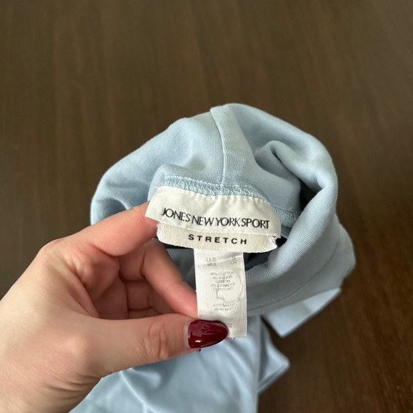 Vintage Jones New York Light Blue Turtle Neck Sweater Longsleeve Top - Picture 2 of 2